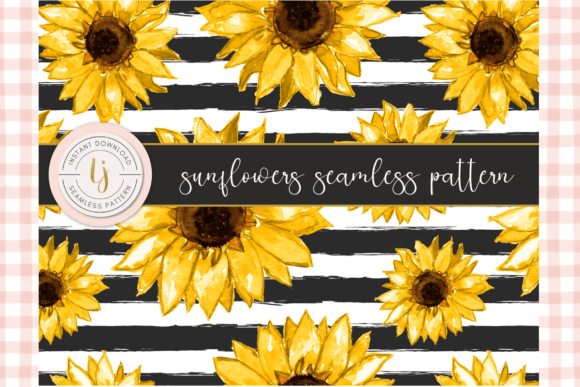 Download Sunflower Stripes Pattern - Premium Bundle