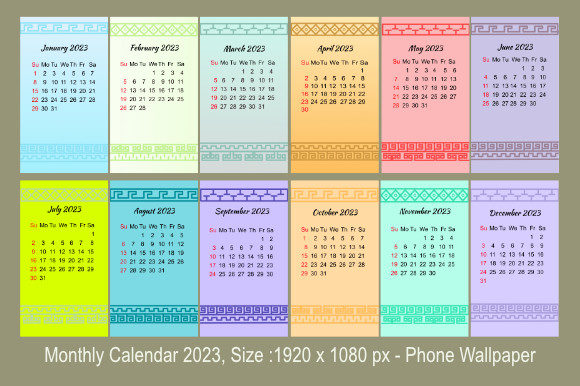 Download Monthly Calendar 2023 - Calendar Collection