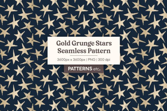 Download Grunge Gold Stars Seamless Pattern - Premium Resources