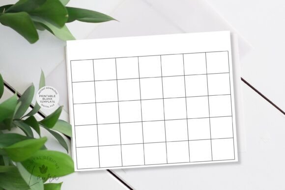 Download Printable Blank Calendar Page DIY Ready - Premium Resources