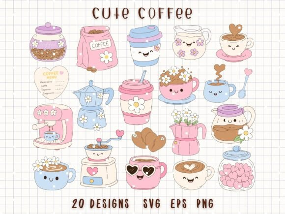 Download Coffee Clipart Cute Coffee Cup SVG - Premium Resources